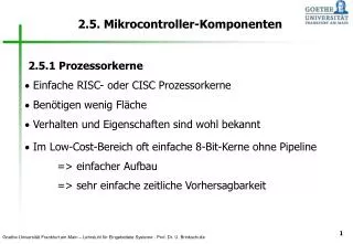 2 5 mikrocontroller komponenten