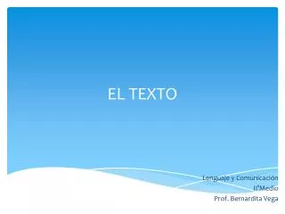el texto