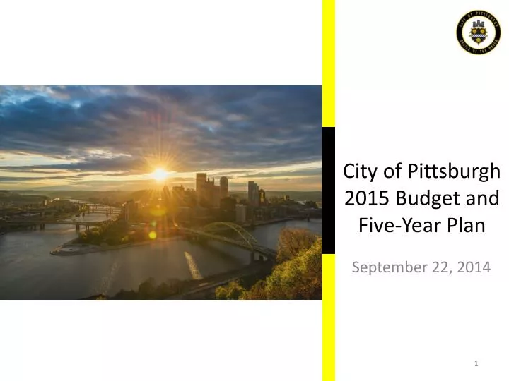 city of pittsburgh 2015 budget and five year plan