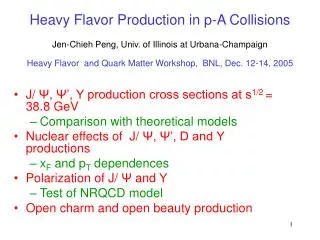 Heavy Flavor Production in p-A Collisions