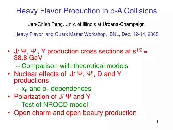 heavy flavor production in p a collisions