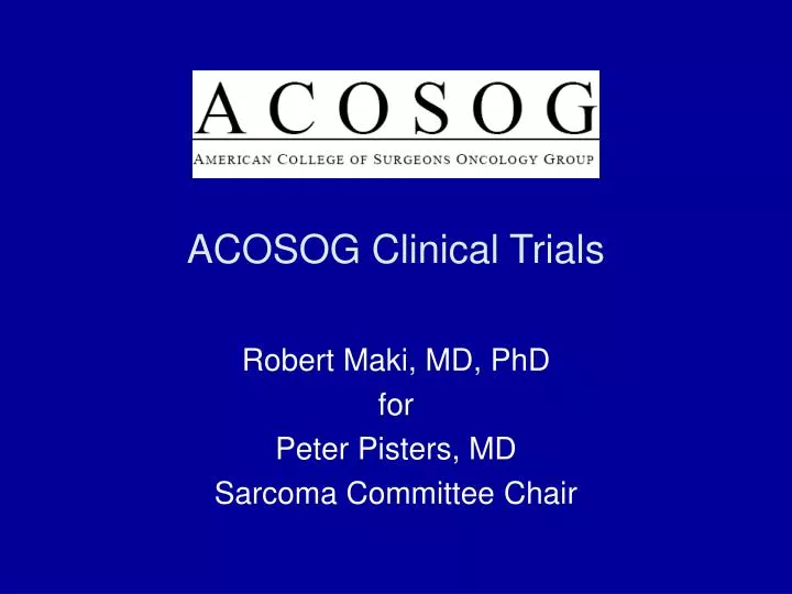 acosog clinical trials