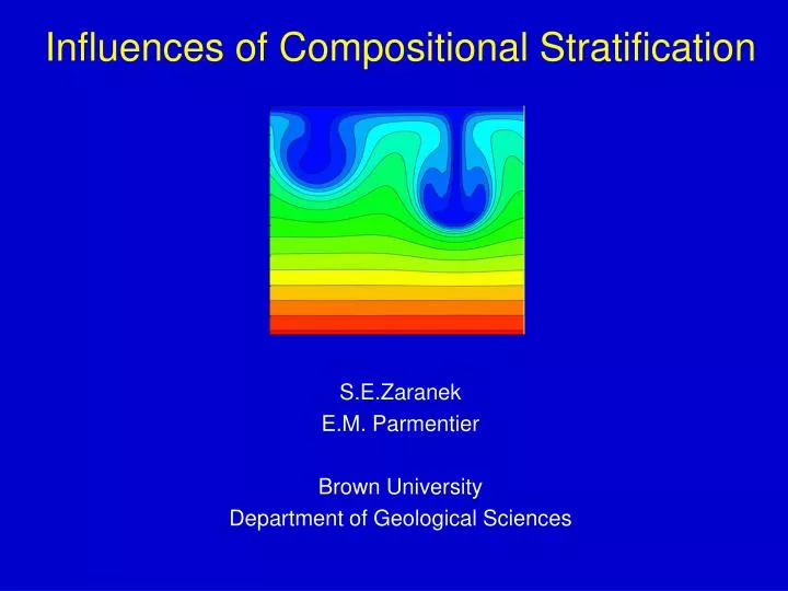 influences of compositional stratification