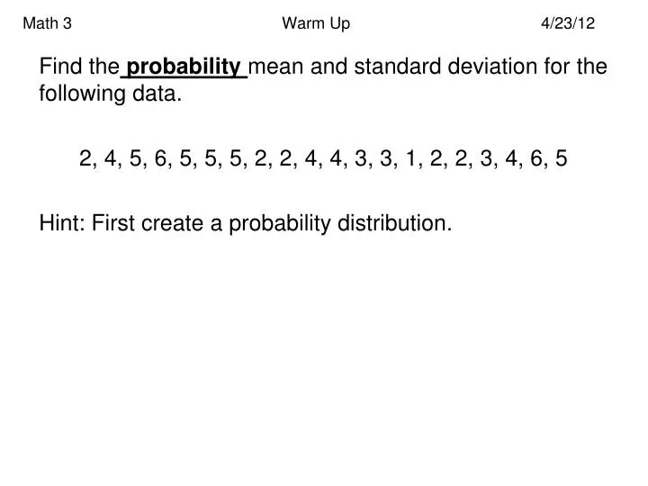 math 3 warm up 4 23 12