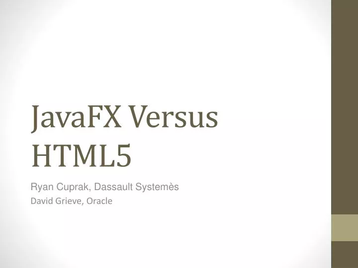 javafx versus html5