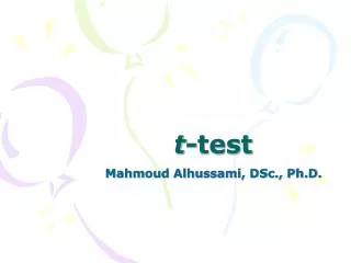 t -test