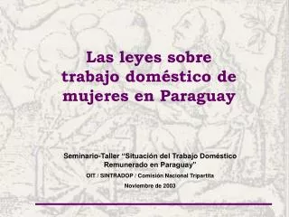 las leyes sobre trabajo dom stico de mujeres en paraguay