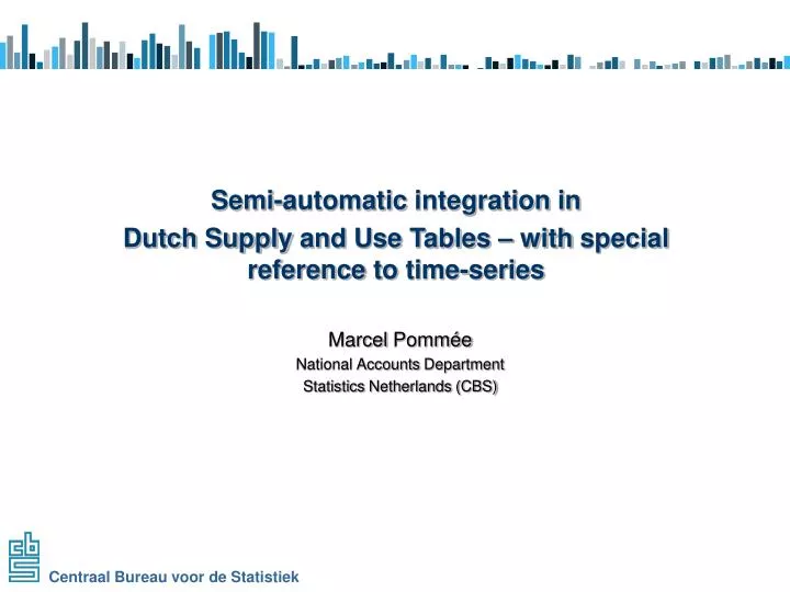 marcel pomm e national accounts department statistics netherlands cbs