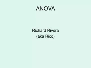 ANOVA