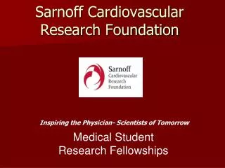 sarnoff cardiovascular research foundation