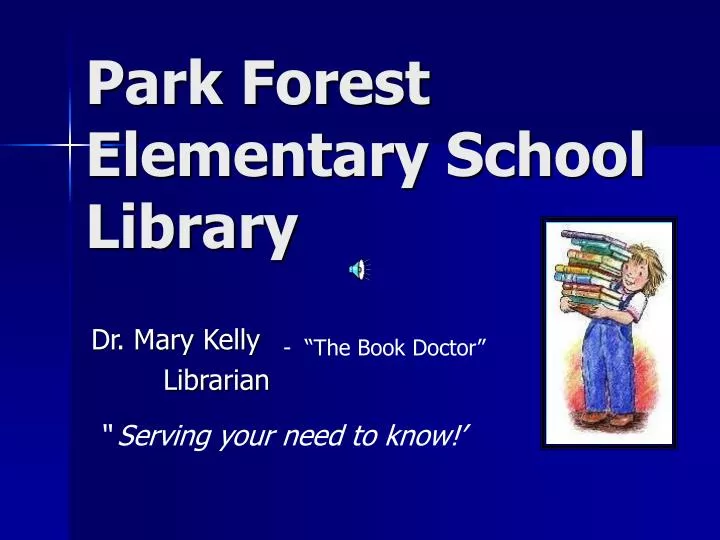 park forest elementary school library