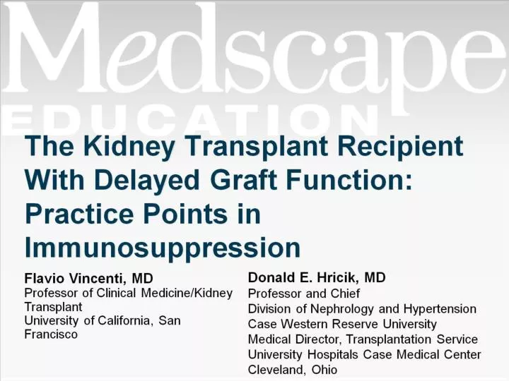 the kidney transplant recipient with delayed graft function practice points in immunosuppression