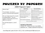 POWERED BY POPCORN 2009 Popcorn Sale! - slide 1