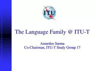 The Language Family @ ITU-T