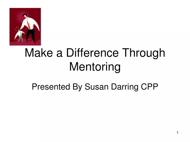 make a difference through mentoring