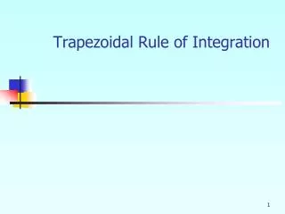 Trapezoidal Rule of Integration