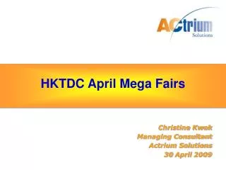 HKTDC April Mega Fairs