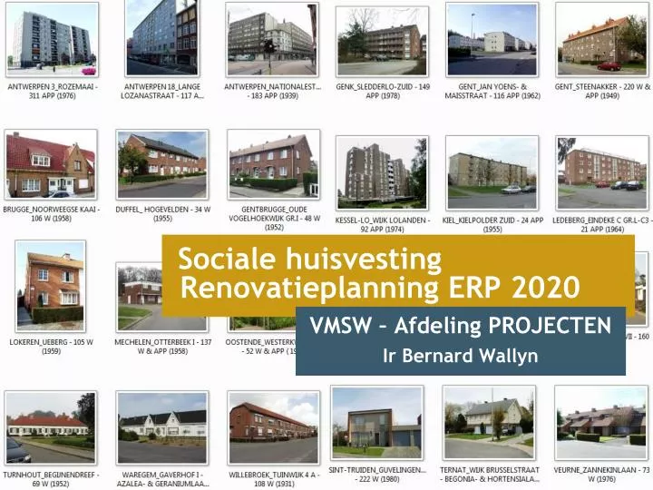 sociale huisvesting renovatieplanning erp 2020