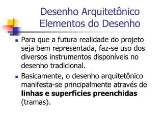 desenho arquitet nico elementos do desenho