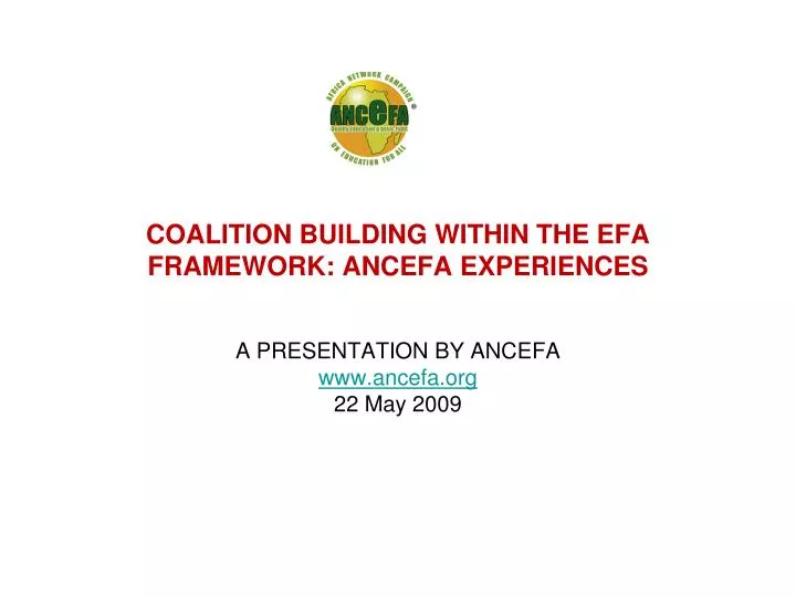 coalition building within the efa framework ancefa experiences