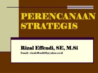 perencanaan strategis
