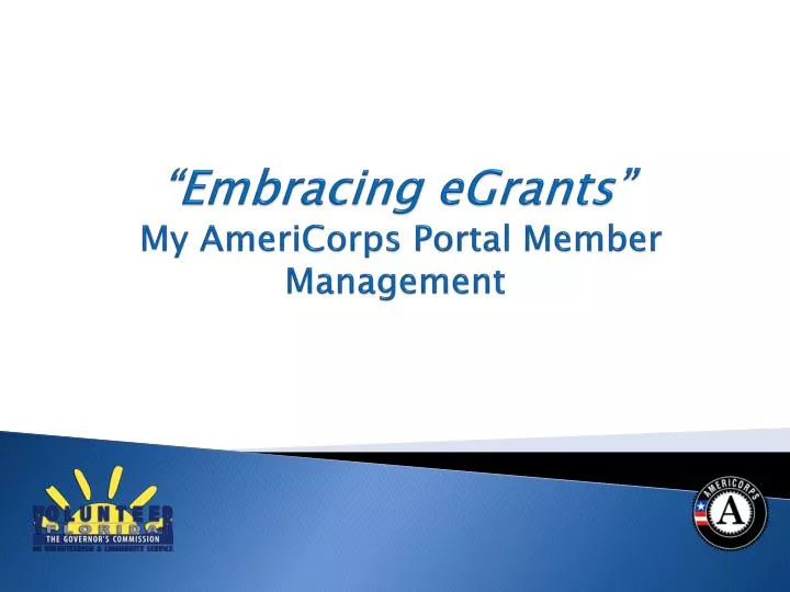 embracing egrants my americorps portal member management