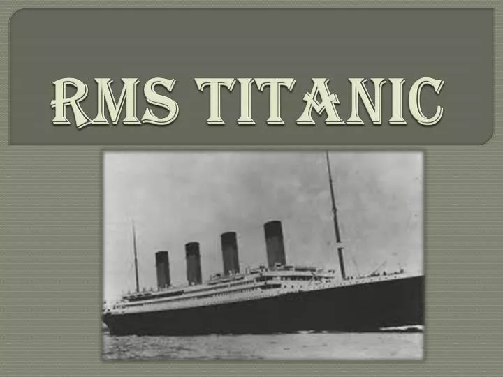 rms titanic