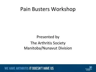 Pain Busters Workshop