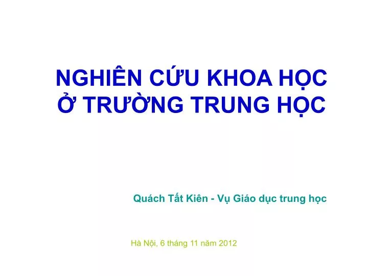 nghi n c u khoa h c tr ng trung h c