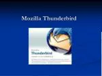 Mozilla Thunderbird - slide 1