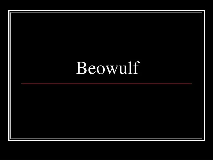 beowulf