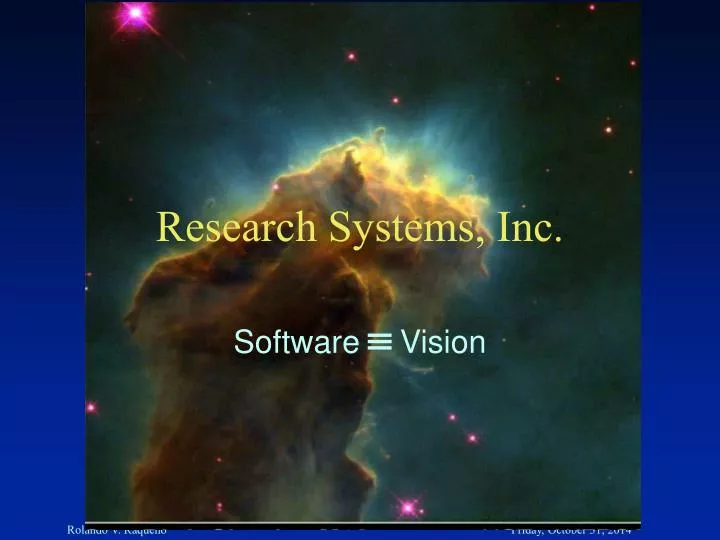 research systems inc