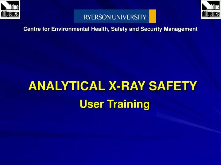 analytical x ray safety user training