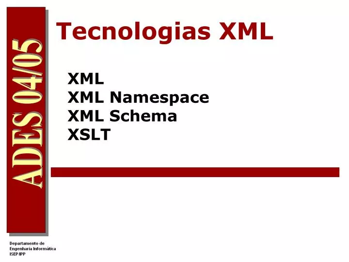 tecnologias xml