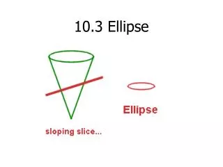 10.3 Ellipse