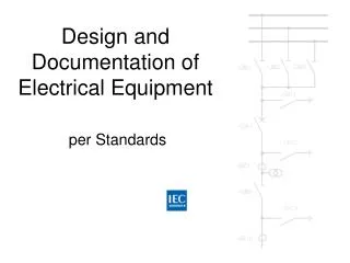 design and documentation of electrical equipment