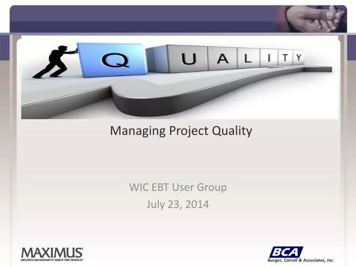 managing project quality