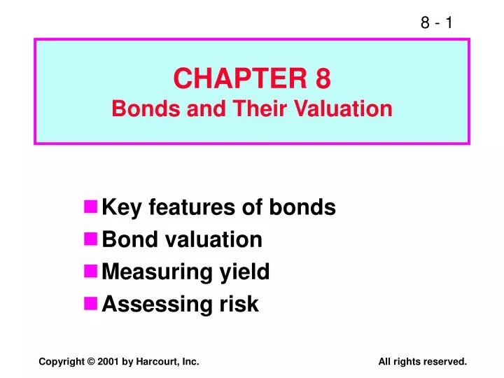 chapter 8 bonds and their valuation