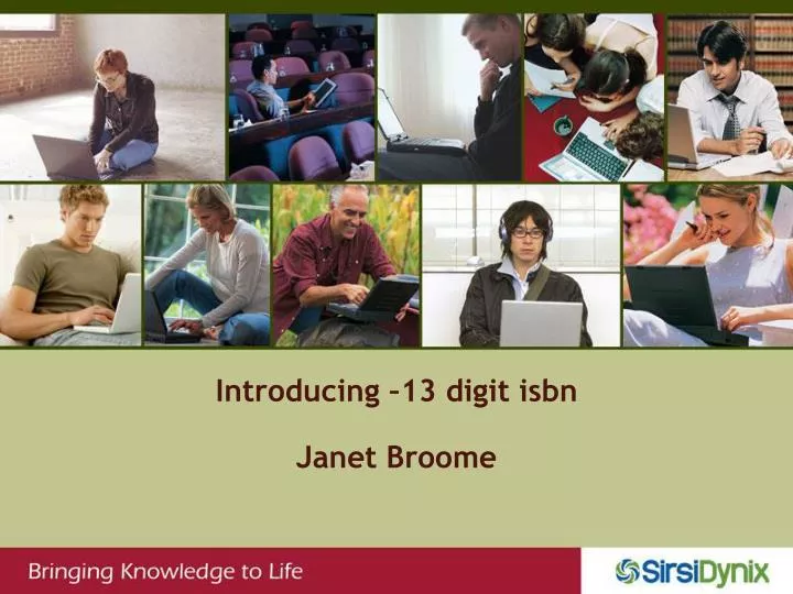 introducing 13 digit isbn janet broome
