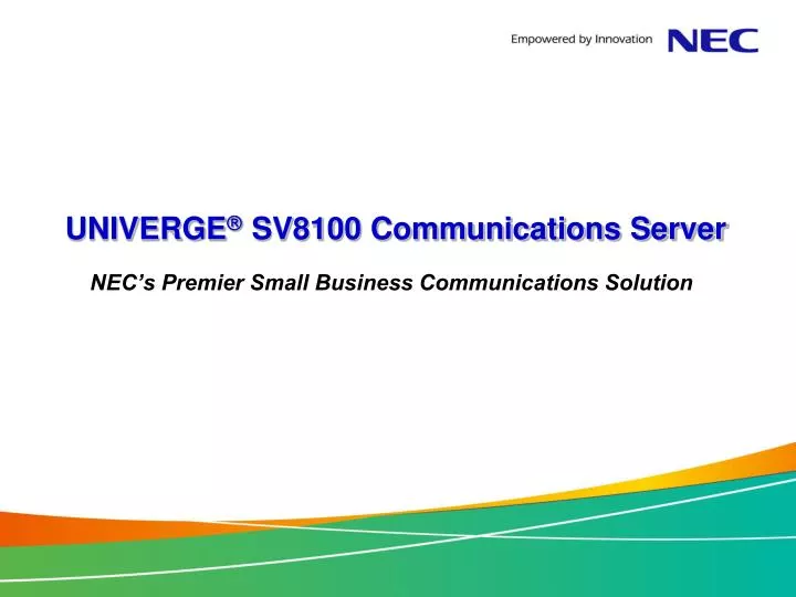 univerge sv8100 communications server