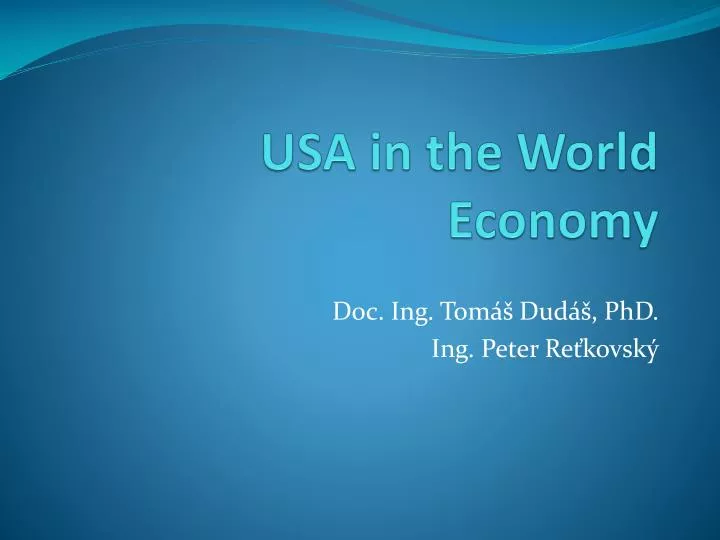usa in the world economy