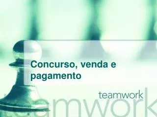 concurso venda e pagamento