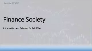 Finance Society