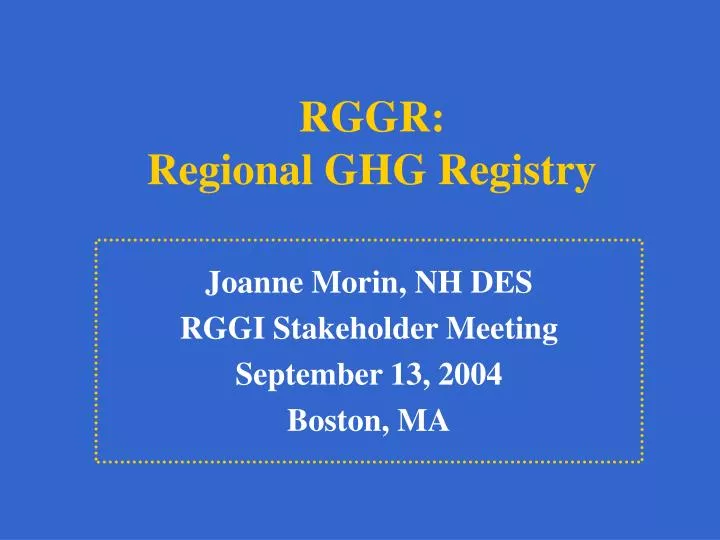 rggr regional ghg registry