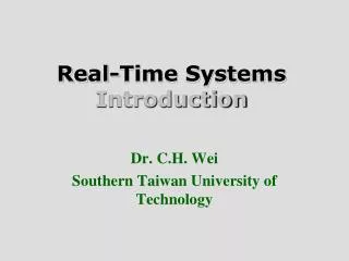 Real-Time Systems Introduction