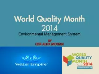 Environmental Management System BY CDR ALOK MOHAN