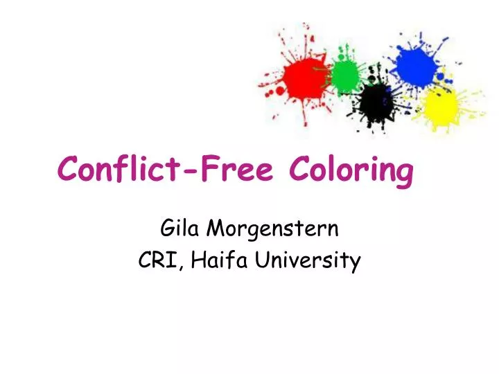 conflict free coloring