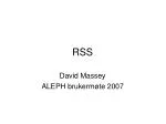 Understanding RSS and ALEPH for Library Communications - slide 1