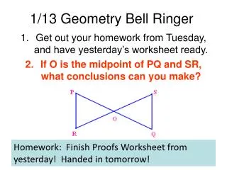 1/13 Geometry Bell Ringer