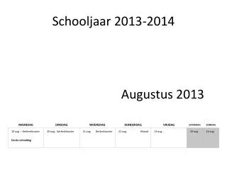 Schooljaar 2013-2014